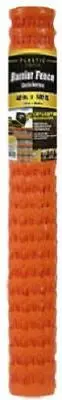 Mat  889210A 4' X 100' Roll Of Orange Safety Barrier Snow Fence Fencing 1