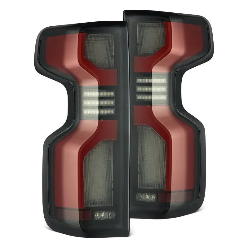 Alpharex 19-24 Chevy Silverado 1500 / 20-24 2500Hd/3500Hd Luxx-Series Led Tail Lights Red 1