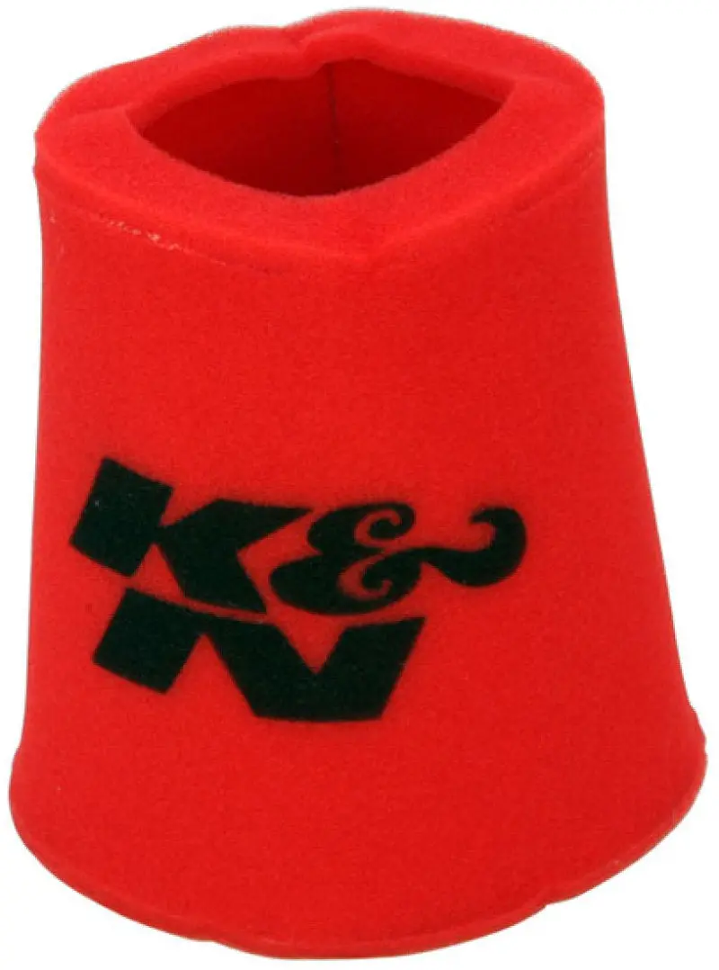 K&N Airforce Pre-Cleaner Round Tapered Red Air Filter Foam Wrap 6In Base Id X 5In Top Id X 9In H 1