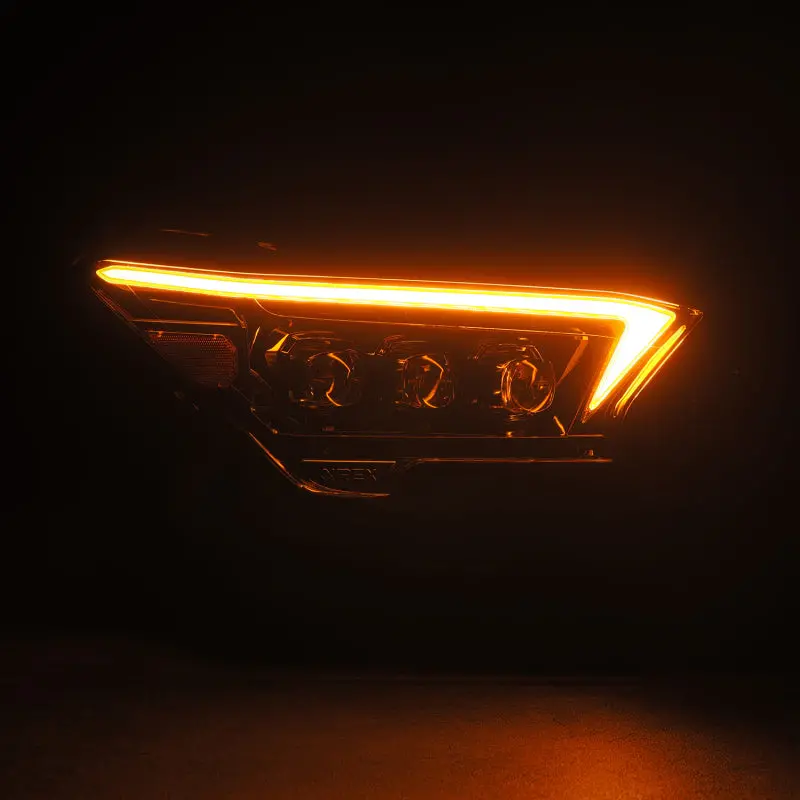 Alpharex 2024+ Toyota Tacoma Nova-Series Led Proj Headlights Alpha-Blk W/Actv Light & Seq. Sig + Drl 1