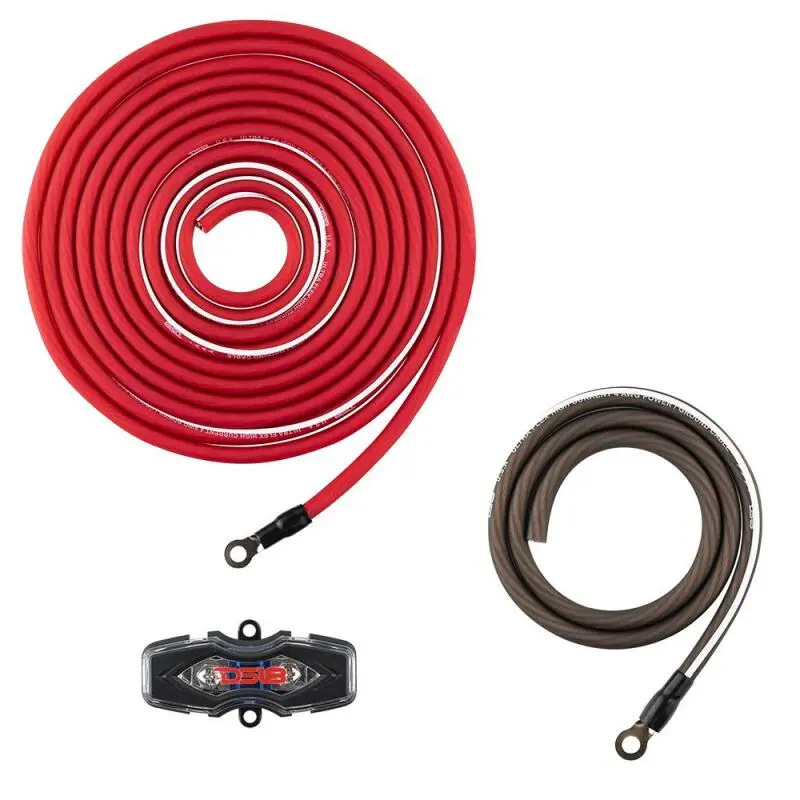 Ds18 0-Ga Amplifier Install Kit- Red 1