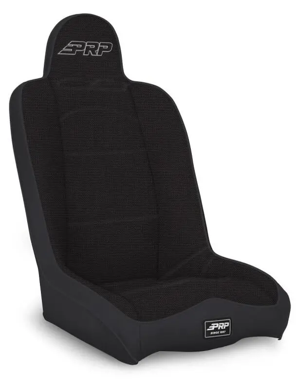 Prp Daily Driver High Back Suspension Seat (Two Neck Slots) - All Black 1