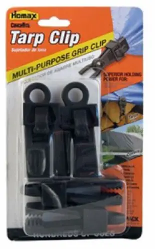 Homax 5304 4-Pack Of Cinchtite Crocodile Tarp Fastening Clips - Quantity Of 2 1