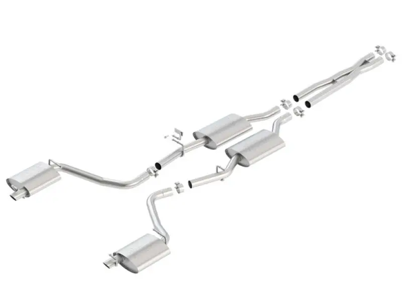 Borla 15-16 Dodge Charger 3.6L V6 Atak Cat Back Exhaust (Uses Factory Valence) 1