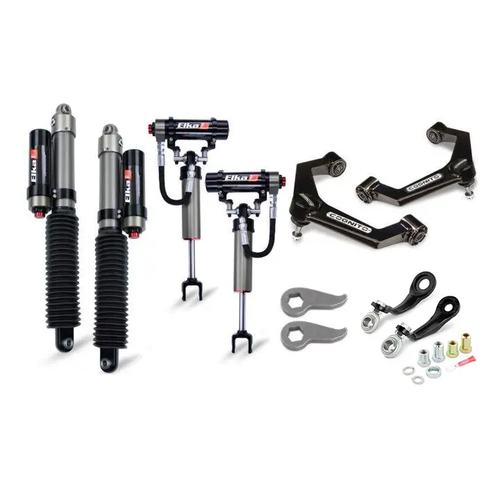 Cognito 3-Inch Elite Leveling Kit With Elka 2.5 Reservoir Shocks For 20-24 Silverado/Sierra 2500-3500 2Wd-4Wd Trucks 1