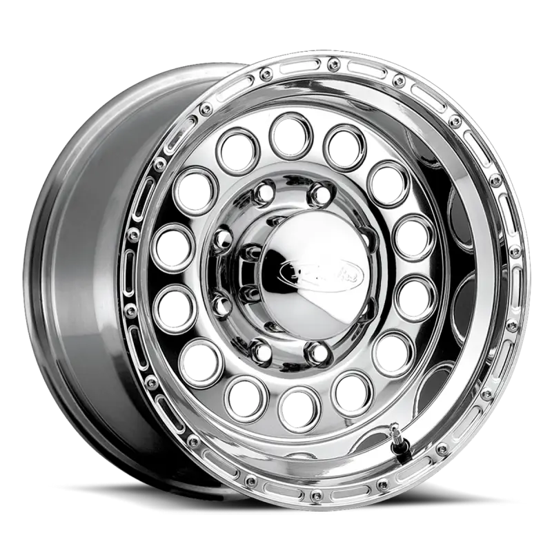 Raceline 887 Rock Crusher 17X9in / 8X165.1 Bp / 0Mm Offset / 130.81Mm Bore - Polished Wheel 1