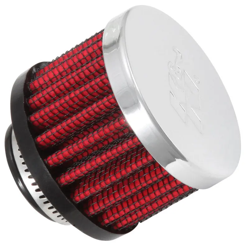 K&N 3/4 Inch Id 2 Inch Od 1.5 Inch H Clamp On Crankcase Vent Filter 1