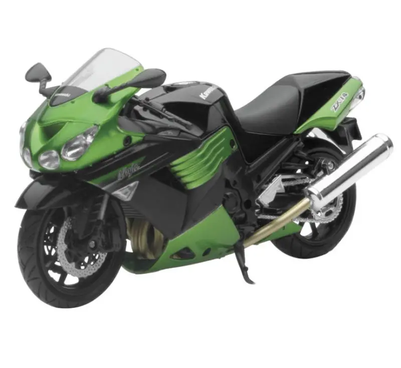 New Ray Toys Kawasaki Zx-14 Street Bike (Green) Scale/ - 1:12 1