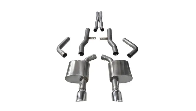 Corsa 2015-2023 Dodge Charger Srt/Scat Pack/R/T 6.4L Polished Xtreme Cat-Back Exhaust 1