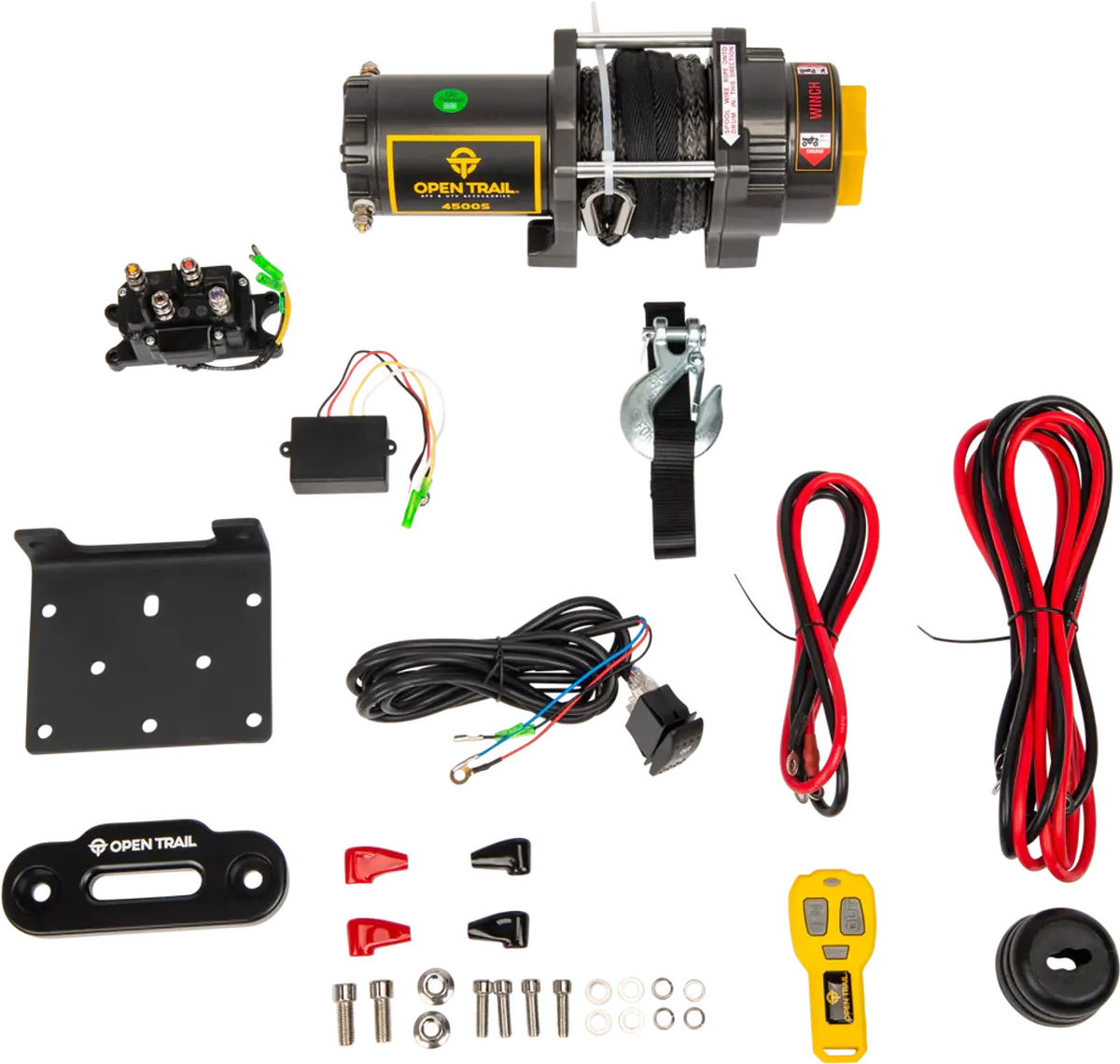 Open Trail 4500Lb Synthetic Rope Winch 1