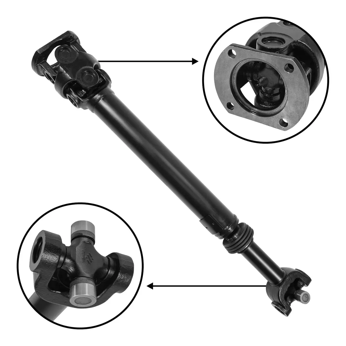 Usa Standard Front Driveshaft For Dodge Ram, 29-1/8" Center To Center 1