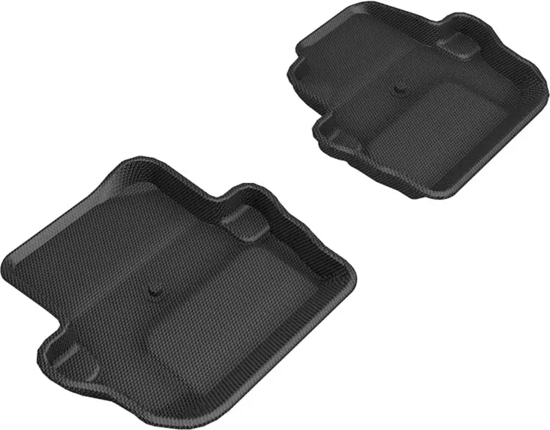 3D Maxpider 18-25 Jeep Wrangler Sport (Jl) 2Nd Row Floormats - Black 1