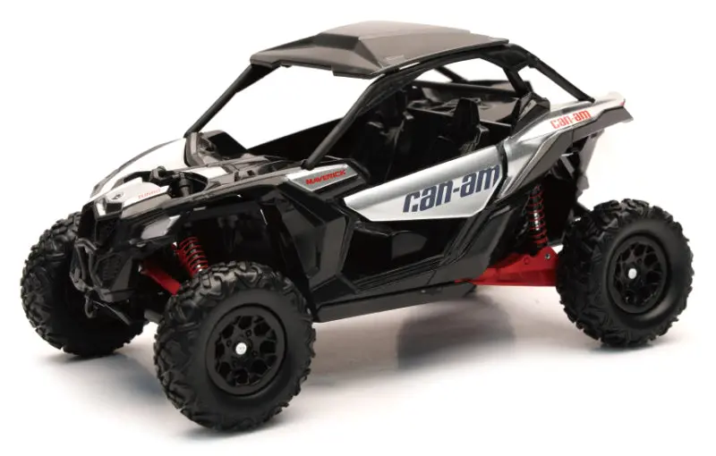 New Ray Toys Can-Am Maverick X3 (Hyper Silver/Red)/ Scale - 1:18 1