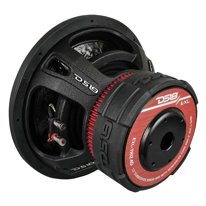 Ds18 12In 1500 Watts Rms 4+4 Ohm Dvc Quad Stacked Magnet Reinforced Cone Subwoofers 1