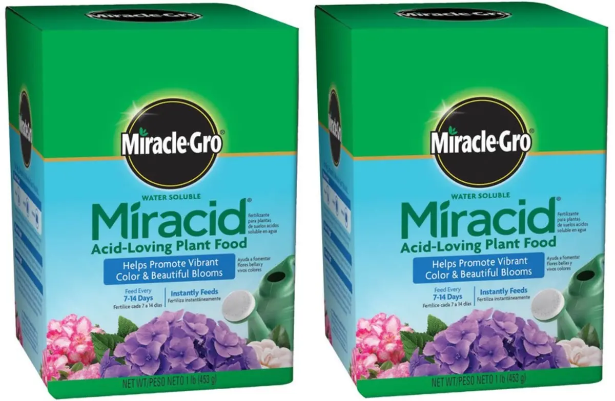 Miracle Gro 2750011 1 Lb Box Of Water Soluble Miracid Acid Loving Plant Food - Quantity Of 2 1