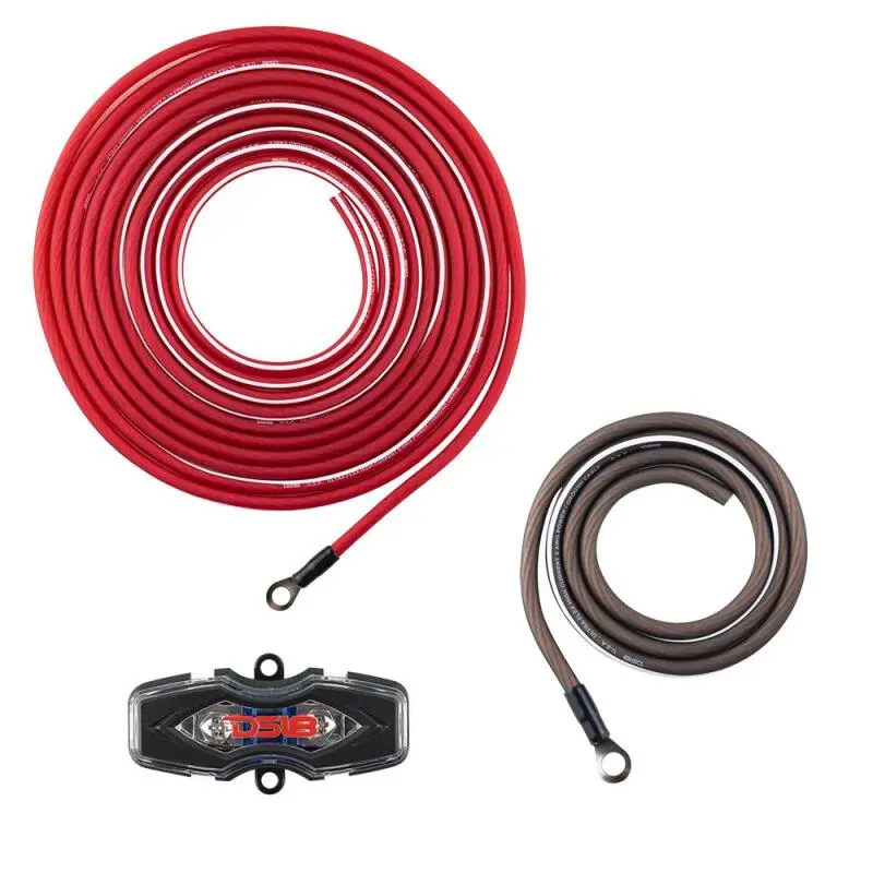 Ds18 8-Ga Amplifier Install Kit- Red 1