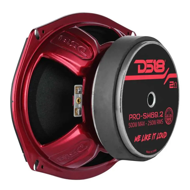 Ds18 6X9in 250 Watts Rms 2 Ohm Mid-Range Loudspeaker Shallow 1