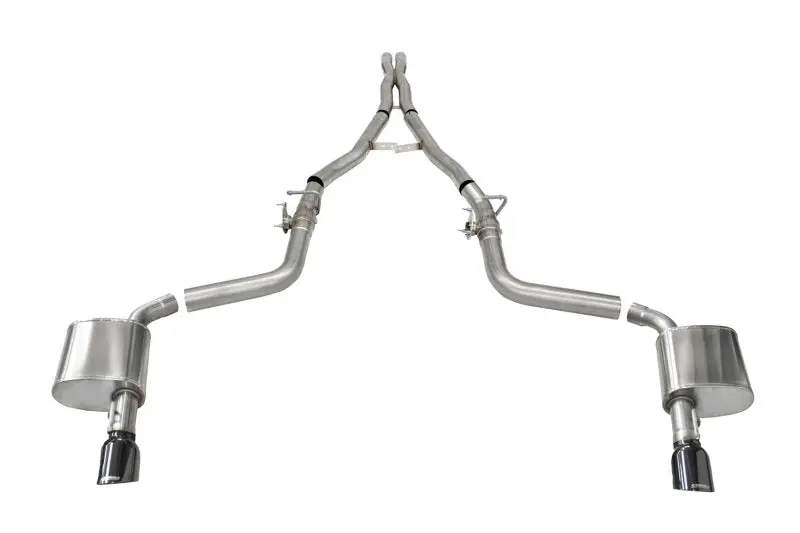 Corsa 2015-2023 Charger Srt/Hellcat/Redeye 2.75In Valved Catback Dre W/ Single 4.5In Blk Pvd Tips 1