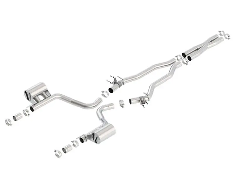 Borla 2015 Dodge Challenger Hellcat 6.2L V8 Atak Catback Exhaust No Tips Factory Valance 1