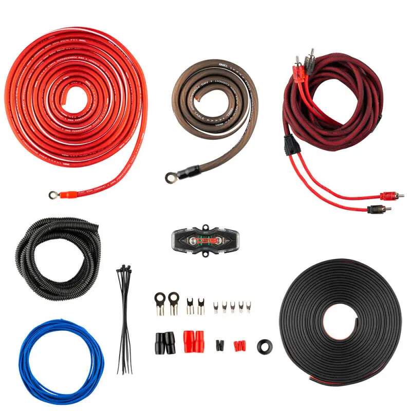 Ds18 Amplifier Installation Kit 4-Ga Ofc 100% Copper 1