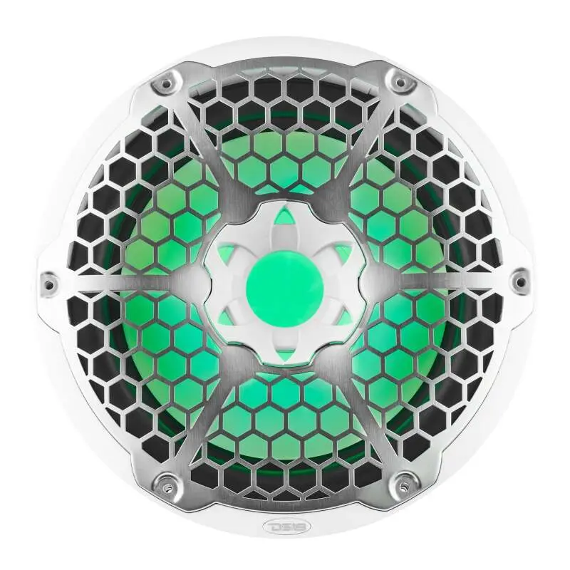 Ds18 Marine Subwoofer W/ Rgb Lights 12In 350 Watts Rms 4 Ohm Svc White 1