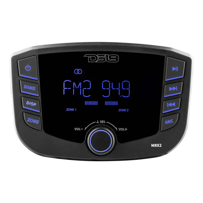 Ds18 3In Lcd Screen 2 Zones 4 Volts Output Bt Rds 4 X 40 Watts Headunit 2