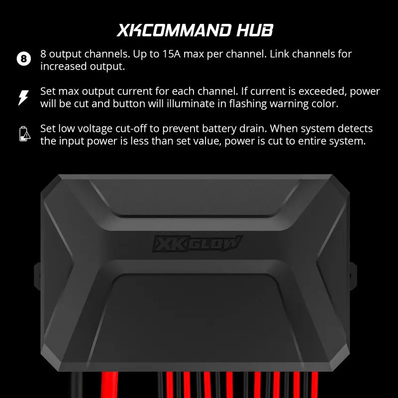 Xk Glow Xkcommand Bluetooth Switch Panel For Lights 12V Accessory Offroad 1