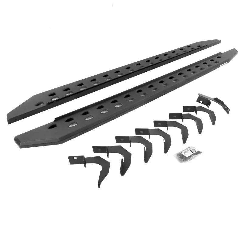 Go Rhino 15-22 Gmc Canyon Cc 4Dr Rb20 Slim Running Boards Kit (W/Brackets) - Tex. Blk 1