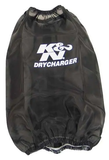 K&N Drycharger Black Air Filter Wrap - Round Tapered 1