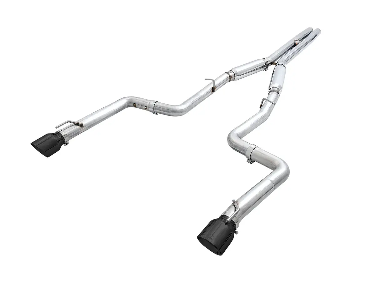 Awe Tuning 2015+ Dodge Charger 6.4L/6.2L Supercharged Track Edition Exhaust - Diamond Black Tips 1