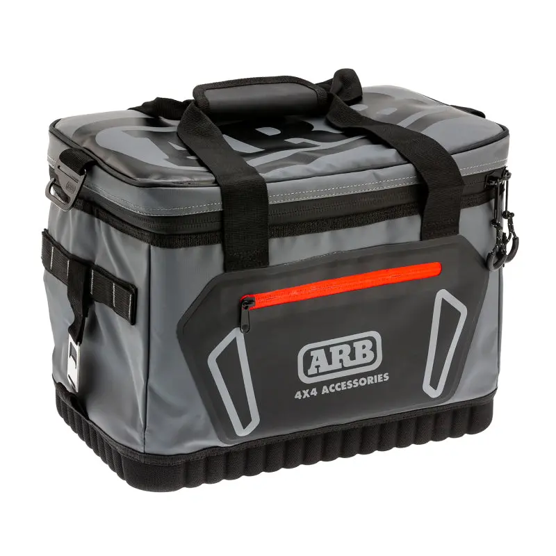 Arb Cooler Bag Charcoal W/ Red Highlights 15In L X 11In W X 9In H Holds 22 Cans 1