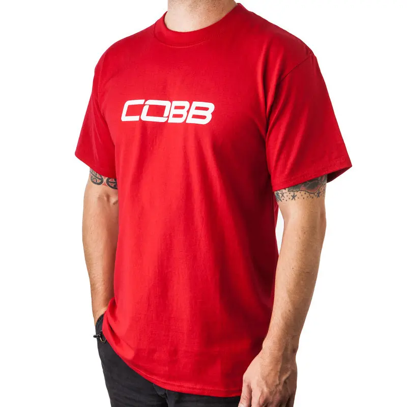 Cobb Tuning Logo Mens T-Shirt (Red) - Large 1