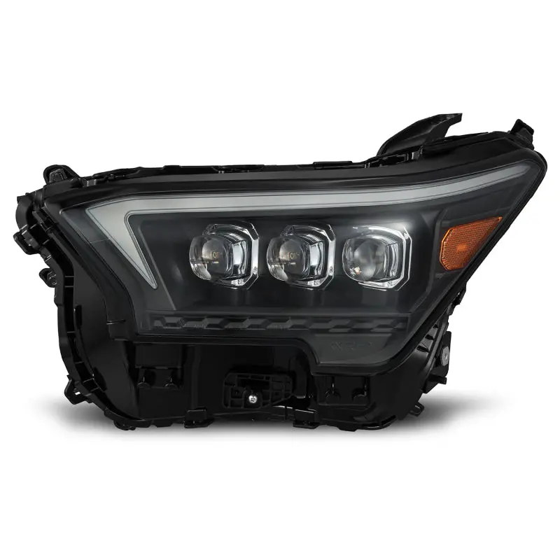 Alpharex 2023+ Toyota Tacoma Nova-Series Led Proj Headlights Black W/Actv Light & Seq. Sig + Drl 1