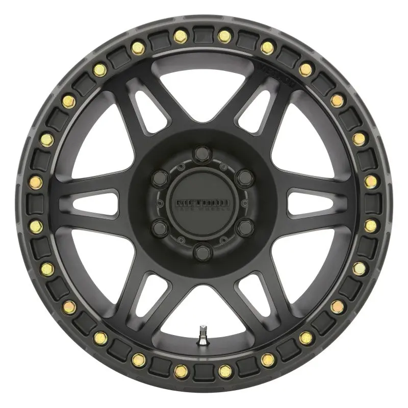 Method Mr106 Beadlock 17X9 -44Mm Offset 5X5 71.5Mm Cb Matte Black W/Bh-H24125 Wheel 1