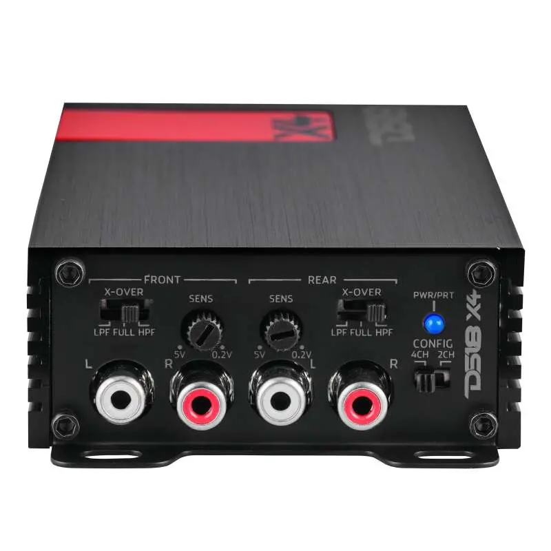 Ds18 4-Channel Ultra Compact Class D Amplifier 2X 220/4Ohm Bridge 4 X 140/2Ohm 4 X 70/4Ohm Watts Rms 1