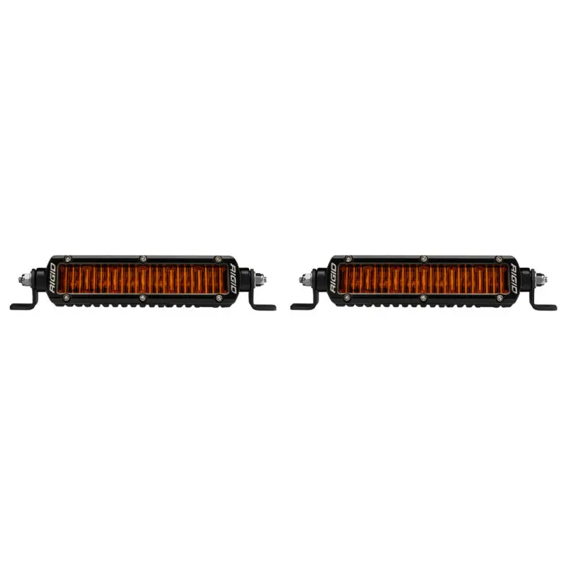 Rigid Industries Sr-Series Sae 6In. W/ Amber Pro Lens (Pair) 1