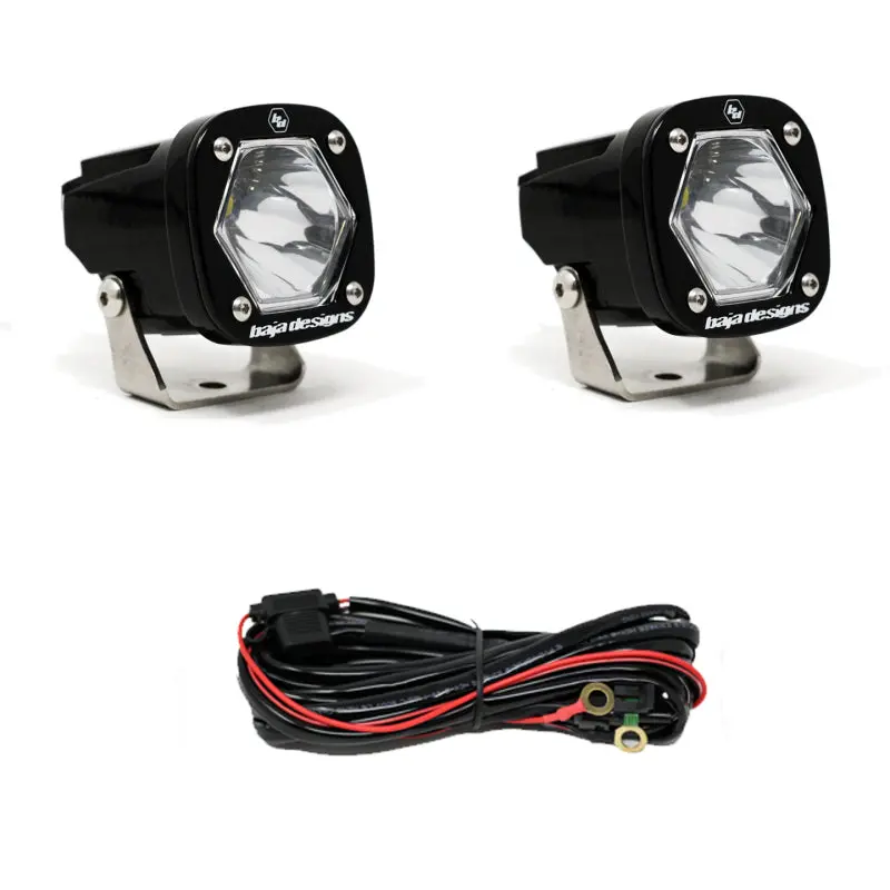 Baja Designs S1 Spot Led Light W/ Mounting Bracket Pair 1