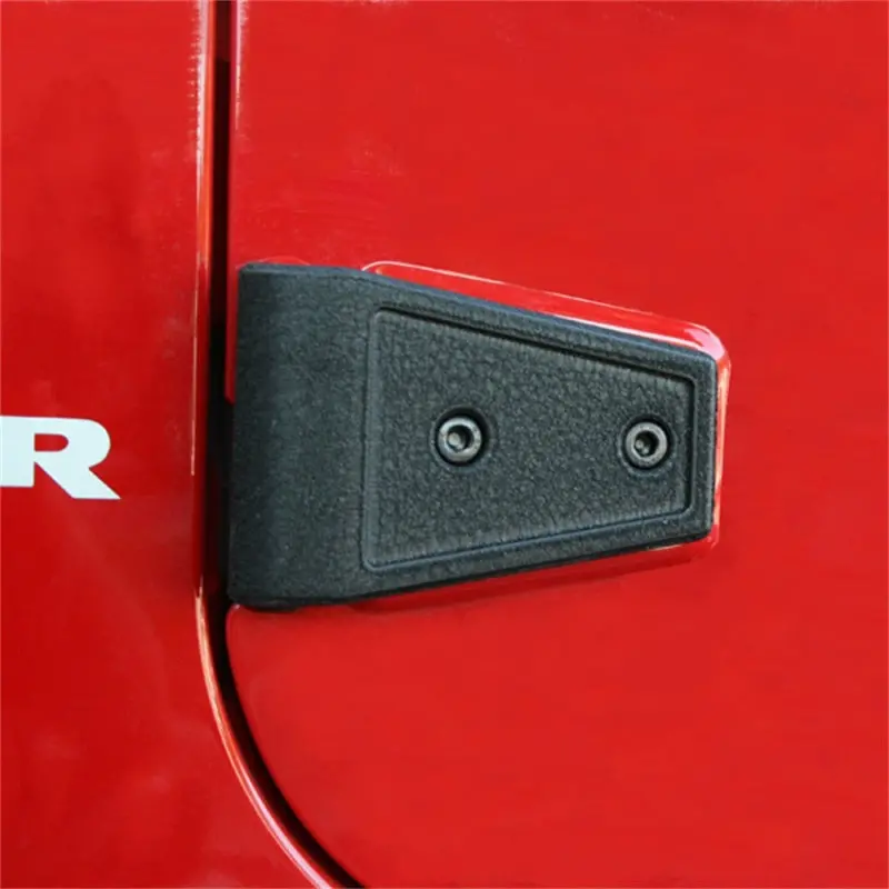 Rugged Ridge 07-18 Jeep Wrangler Unlimited Jk Black Door Hinge Cover Kit 1