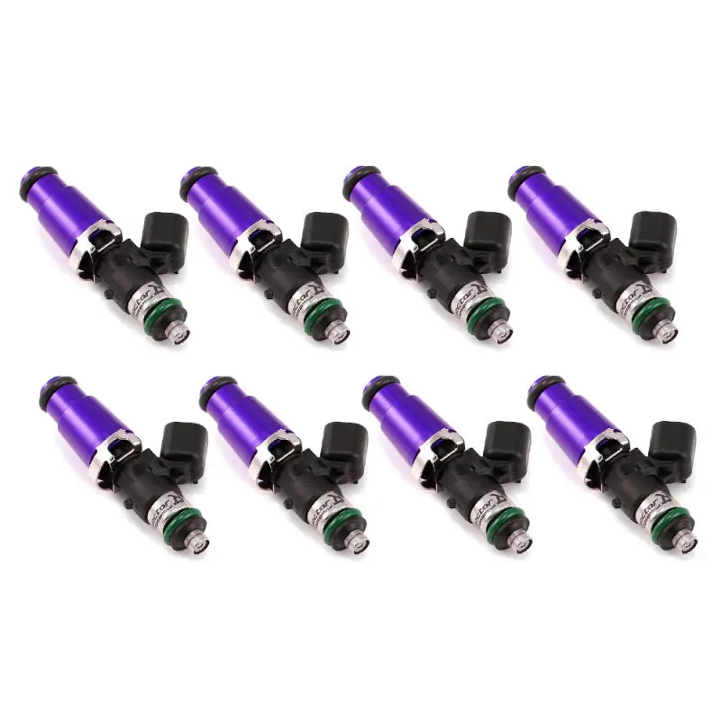 Injector Dynamics 1340Cc Injectors - 60Mm Length - 14Mm Purple Top - 14Mm Lower O-Ring (Set Of 8) 1