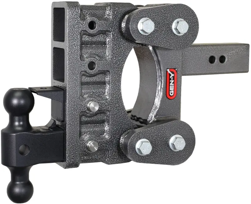 Gen-Y The Boss Torsion-Flex 2.5In Shank 6In Drop 21K Hitch W/Gh-061 Dual-Ball/Gh-062 Pintle Lock 1