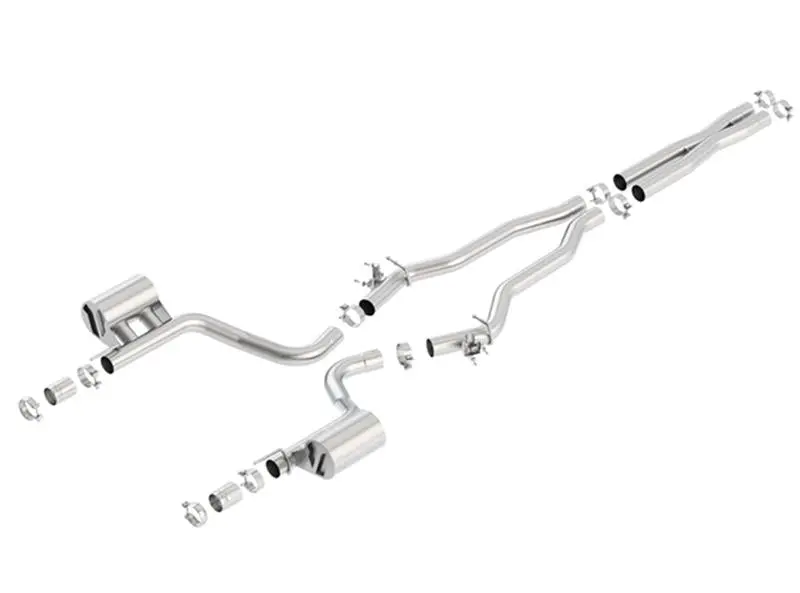 Borla 15-16 Dodge Charger Hellcat 6.2L V8 Atak Catback Exhaust W/ Valves No Tips Factory Valance 1
