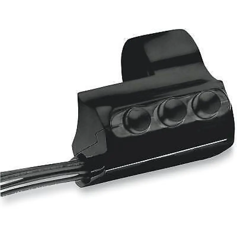 Performance Machine Switch Assembly 3 Button Left Side - Black Ano 1