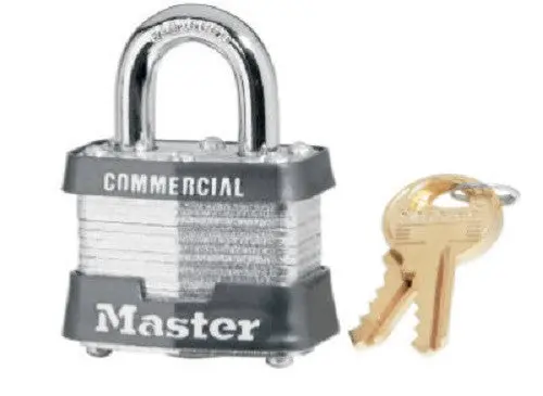 Master Lock 3Ka-3623 1-1/2" Laminated Keyed Alike Laminated Padlocks - Quantity Of 6 1
