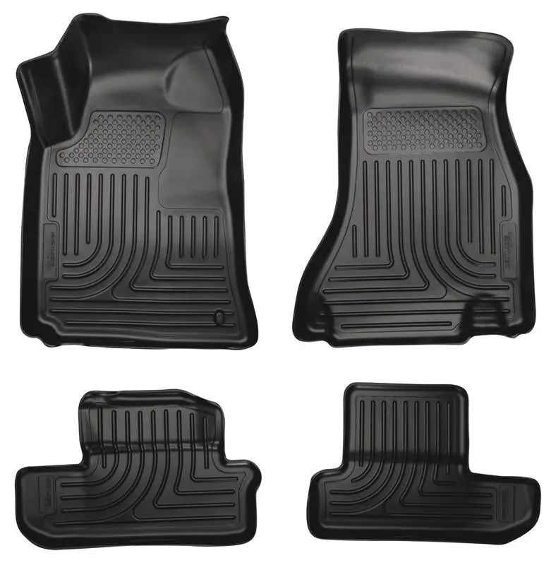 Husky Liners 08-12 Dodge Challenger Weatherbeater Combo Black Floor Liners 1