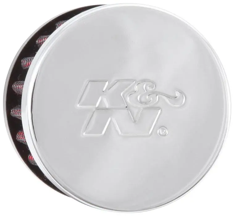 K&N Clamp On Rubber Base Crankcase Vent Filter 0.5In Flange Id 2In Od 1.5In Height 1