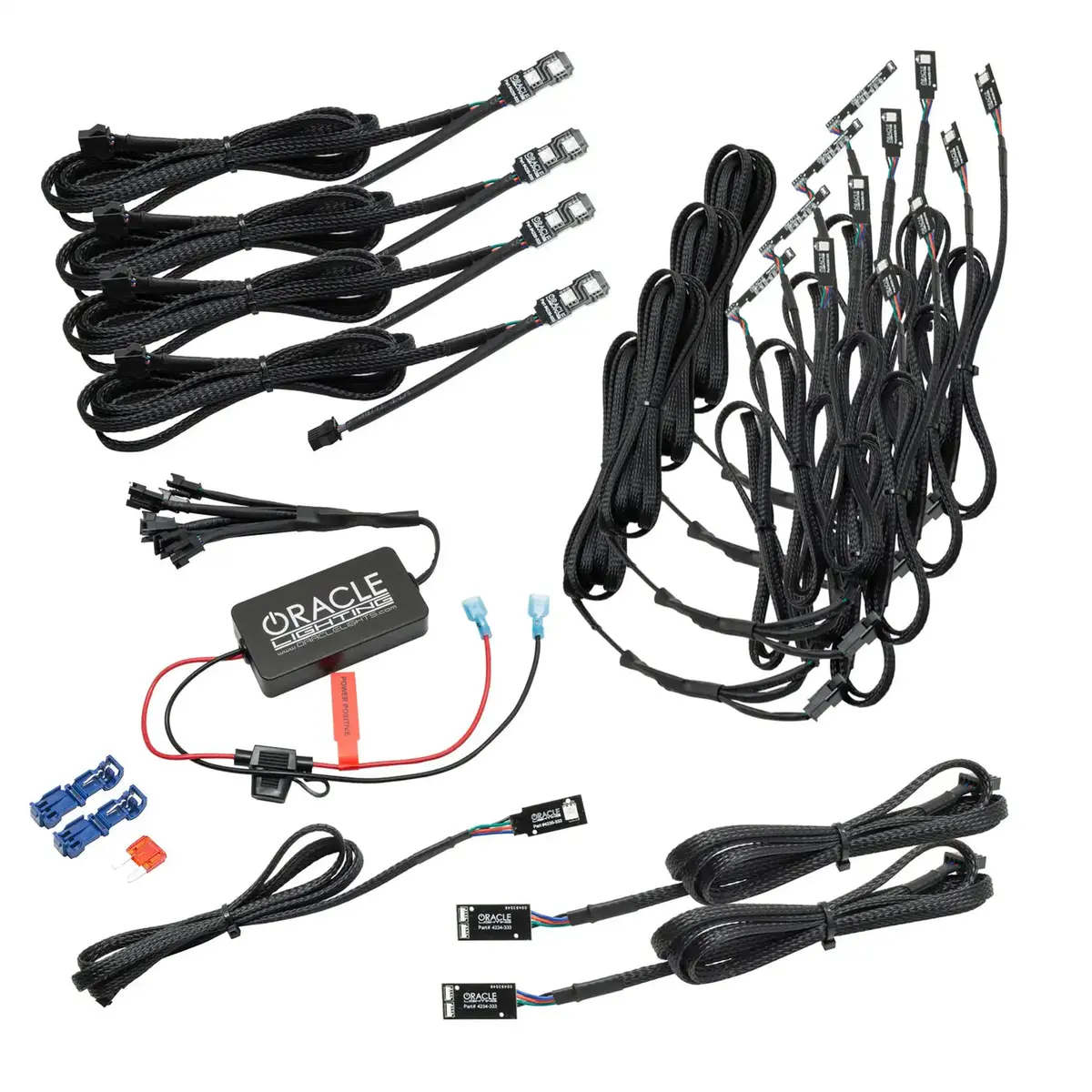 Oracle Lighting 2019-2024 Ram Complete Interior Ambient Lighting Colorshift Rgb Conversion Kit 1