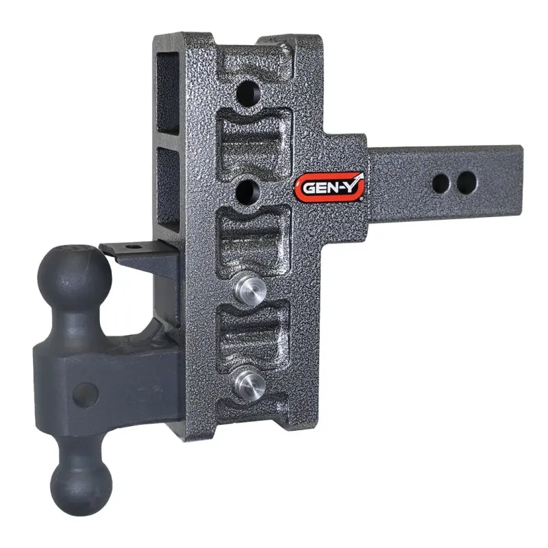 Gen-Y Mega Duty 2.5In Shank 6In Offset Drop 32K Hitch W/Gh-0161 Dual-Ball/Gh-0162 Pintle Lock 1