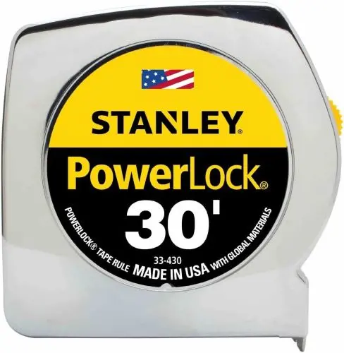 Stanley 33-430 30' Ft Powerlock Classic Tape Measure Ruler - Quantity Of 2 1