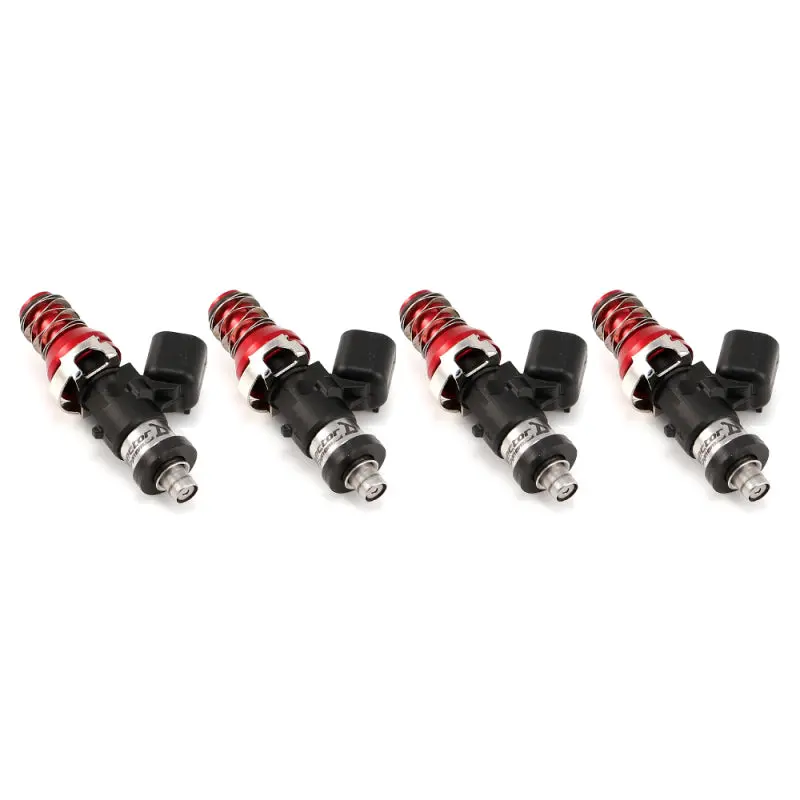 Injector Dynamics Id1050 Injectors- 11Mm Top Adapter (Red)- Denso Lower Cushions (Set Of 4) 1