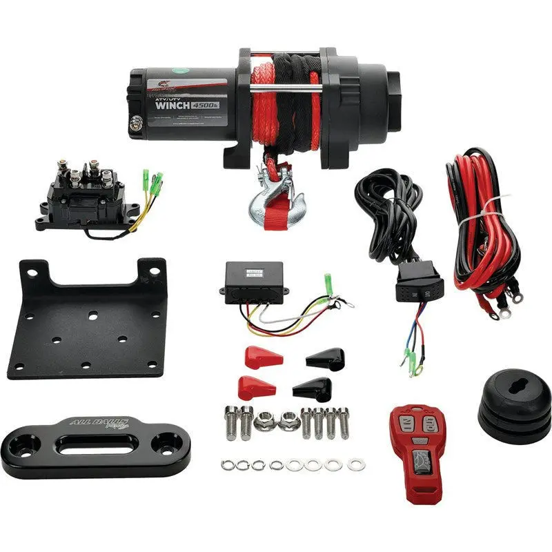 4500 Lb Synthetic Rope Winch (4 Bolt) 1